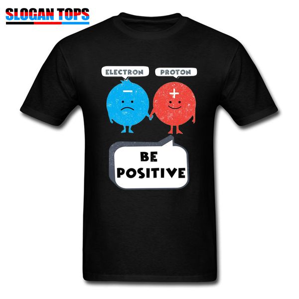 

geek for black be positive proton print blue electron retro tees funny chemistry physics science hooded sweatshirt hoodie men t shirt