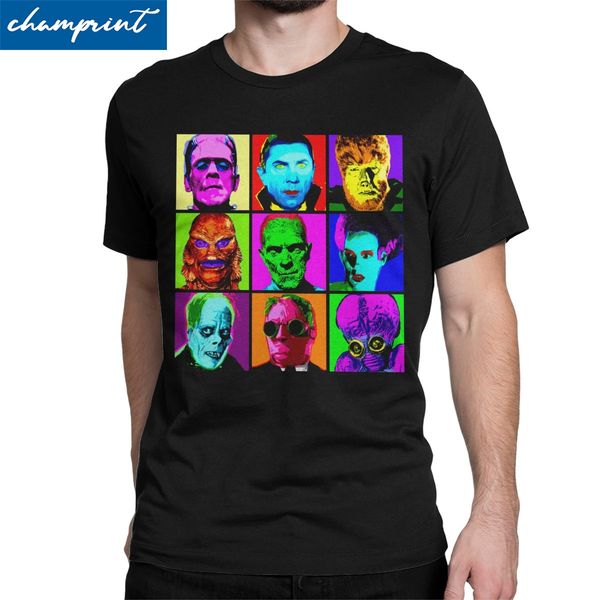 

men's t-shirts universal frankenstein horror movie humorous pure tee shirt round collar clothes original sport hooded sweatshirt hoodie