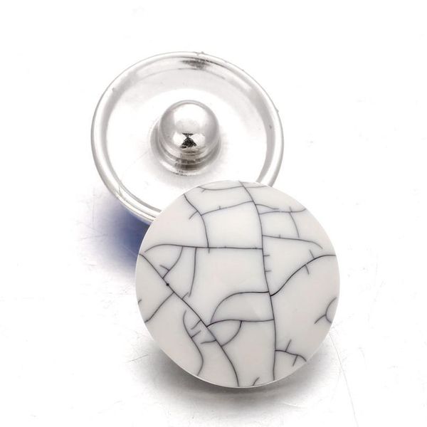 

10pcs/lot random deliver resin snap stone bohemian 18mm metal snap button watches women jewelry one d bbybbz