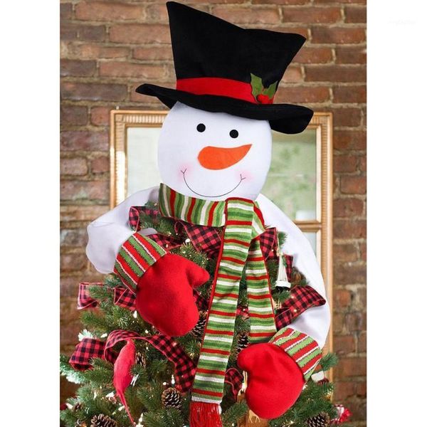 

christmas decorations tree decoration cute wear theme hat snowman household festive party supplies1