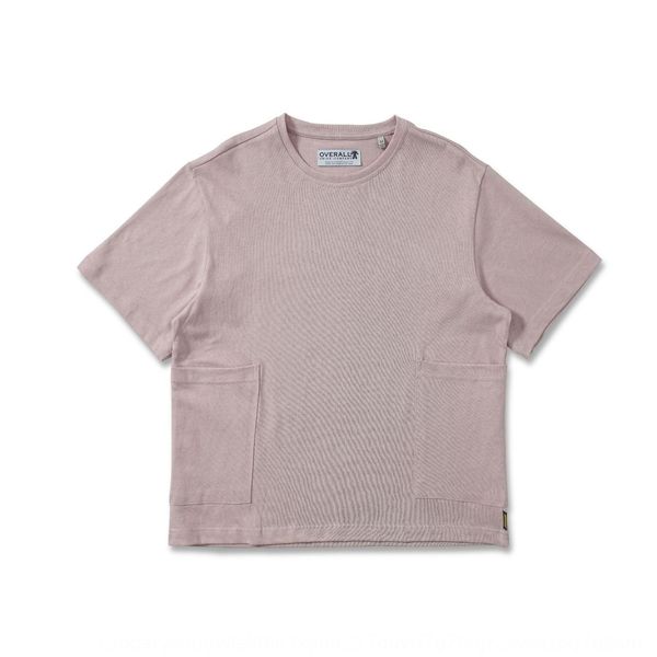 

new t-shirt tool toolsfashion tool pocket in spring and summer 2020 solid short sleeve women's t-shirt 205 slycc, White
