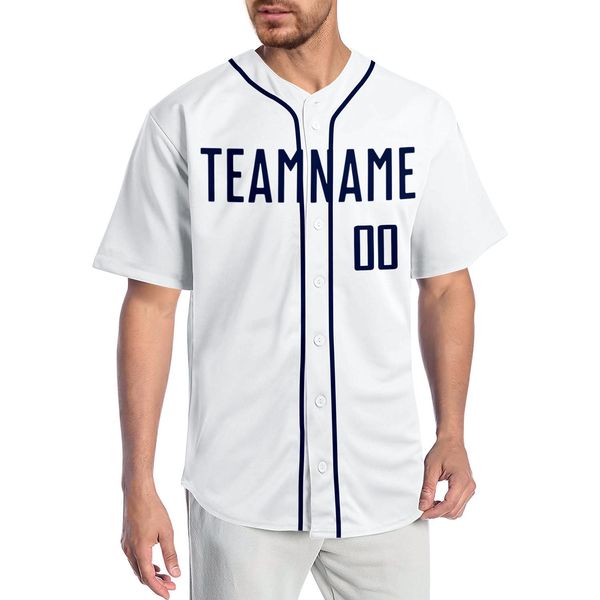 

custom white navy authentic baseball jersey, Blue;black