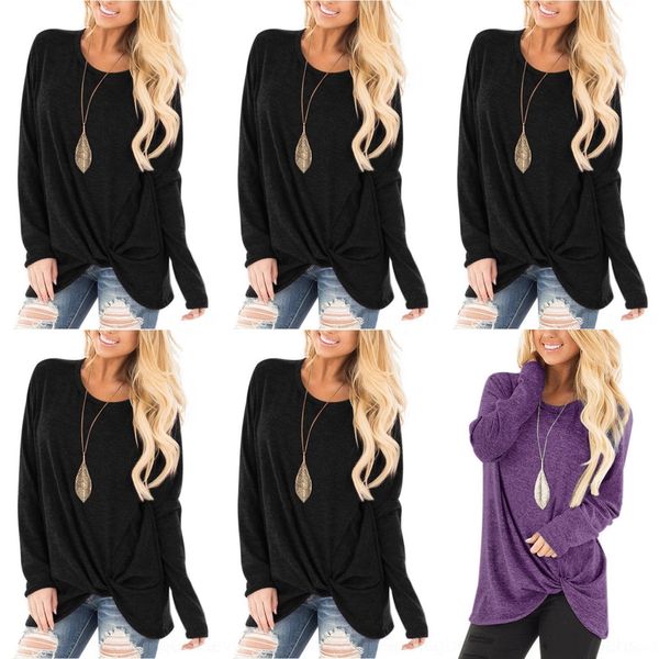 

рубашки kvg1 t women039; мода мода туника случайные женщины длинные рукавы досуг блузка европейские blusas vestidos сплошные рубашки свободн