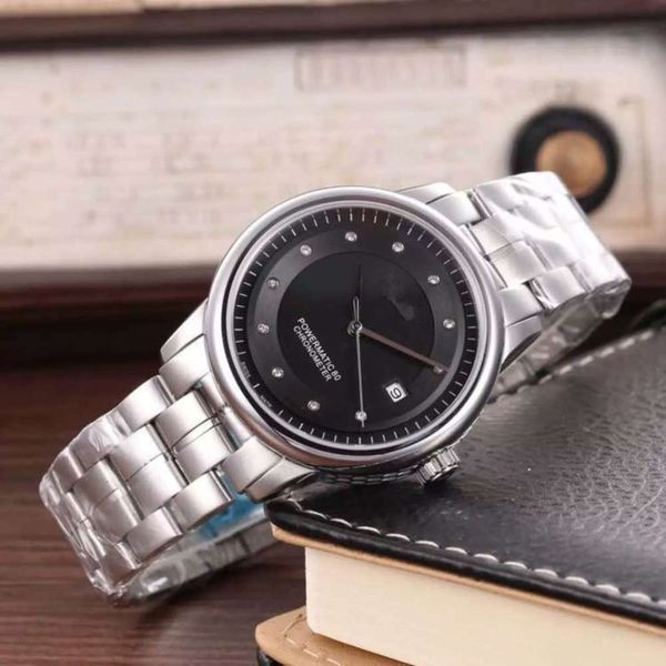 

fine steel ordinary fold single china buckle quartz full automatic leisure screw crown pointer men's mechanical watch 20214fbsuizk, Slivery;brown