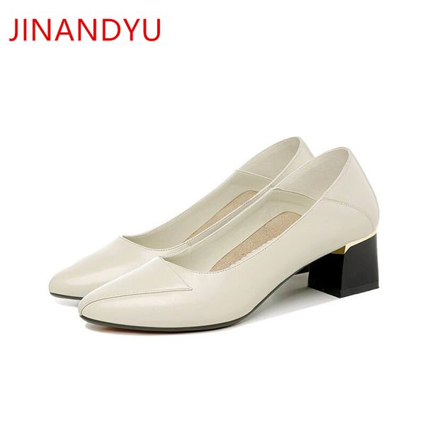 

designer-ladies dress shoes for women pumps leather heel wedding shoe woman elegant office black kitten heels mary jane size 35