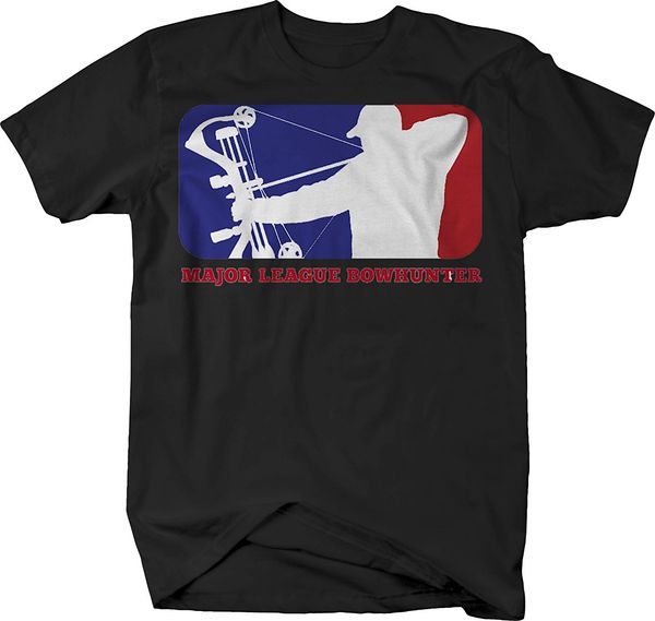 

лето прохладный мужчины tee shirt высшая лига bowhunter лук красный белый охотничьи синий футболку смешные футболки спорт толстовка с капюшо