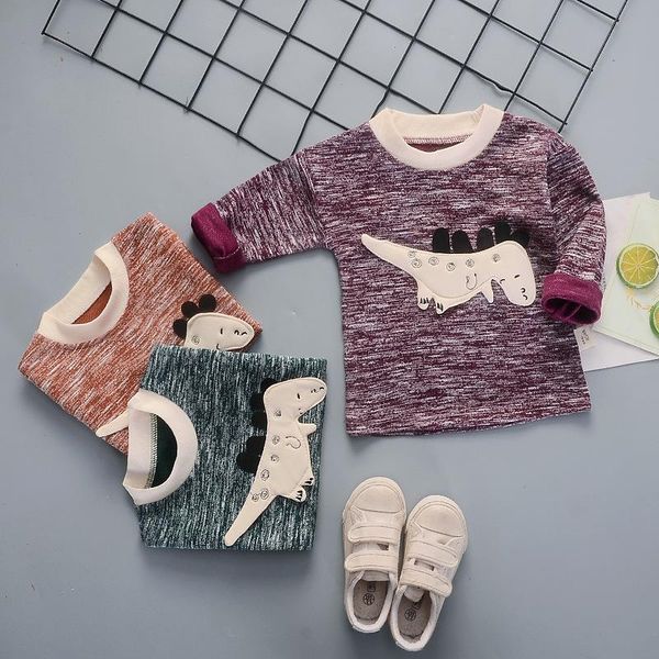 

toddler kids baby boys clothing long sleeve sweaters cute shirt clothes boy, Black