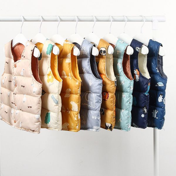 

olekid autumn winter baby vest cartoon dinosaur baby girl vest coat 1-5 years kid toddler boy waistcoat children vest 201106, Camo
