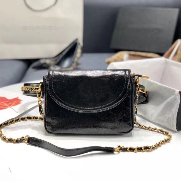 

luxury designer cc waist bag 2020 famous brand 19 womens purses handbag shoulder black leather chain lady quilted crossbody bag