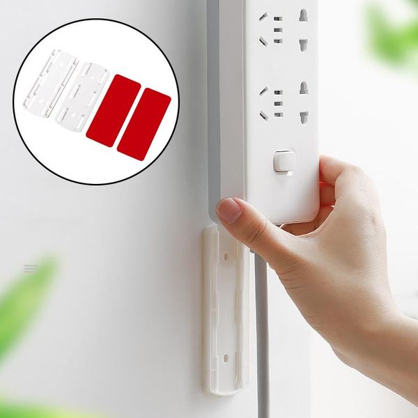 

punch-plug sticker holder new seamless wall fixer power strip holders storage for sockets wall holders shelf stand holder