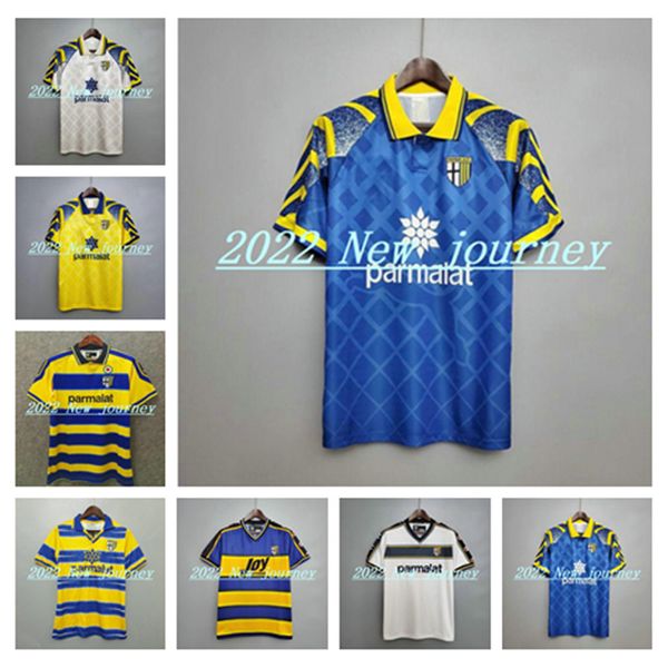 

1999 2000 parma calcio retro soccer jersey classic 1998 95 97 99 00 baggio crespo cannavaro vintage football shirt stoichkov thuram 01 02 03, Black;yellow