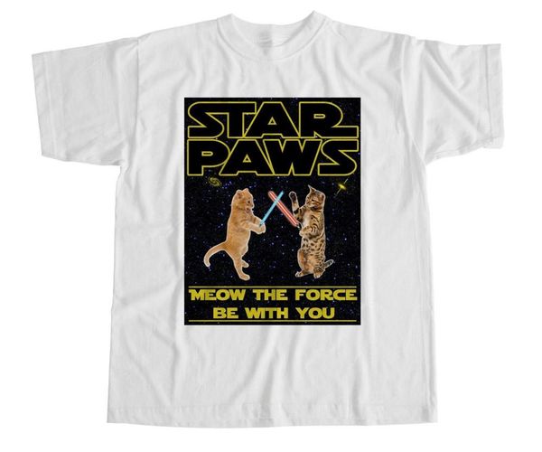 

star paws cats geek kittens star parody funny jawas darth episode fashion summer short sleeves hooded sweatshirt hoodie men t shirt