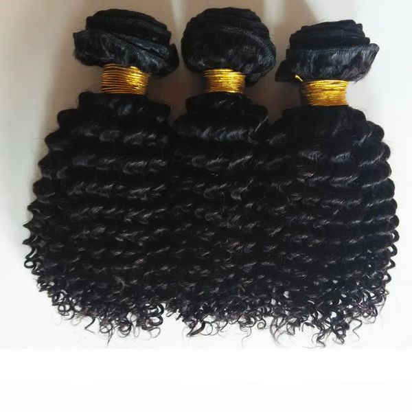 

selling kinky curly human hair extension grade 100% unprocessed human hair extensions 3bundles brazilian human hair weaves, Black
