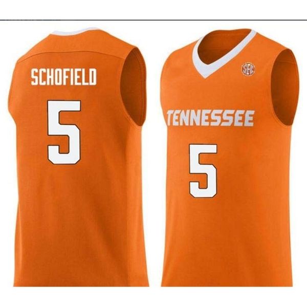 

custom 604 youth women vintage tennessee vols admiral schofield #5 college basketball jersey size s-4xl or custom any name or number jersey, Black