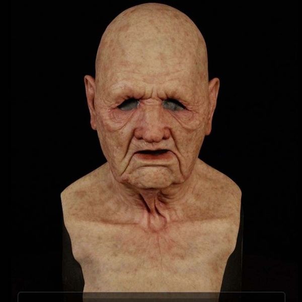 

new old halloween silicone headgear masquerade party mask horror fun props for adults women men