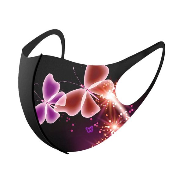 

mask reuseable breathbale face masks stylish butterfly print mask washable fabric mouth cover masker mascarillas new 29 bbysan