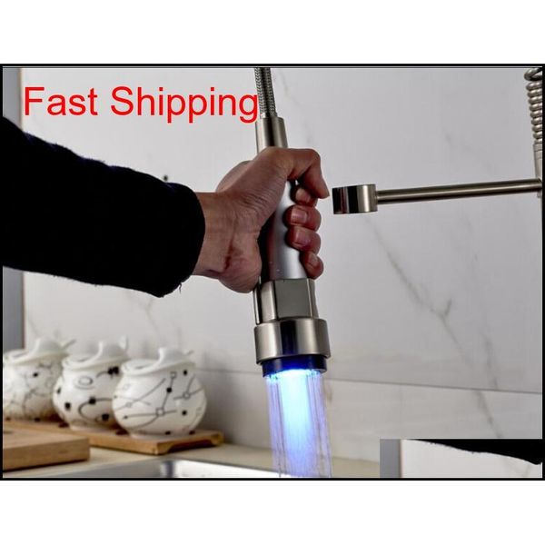 

led color changes nickel brushed faucet spout kitchen faucet qylbxi sports2010