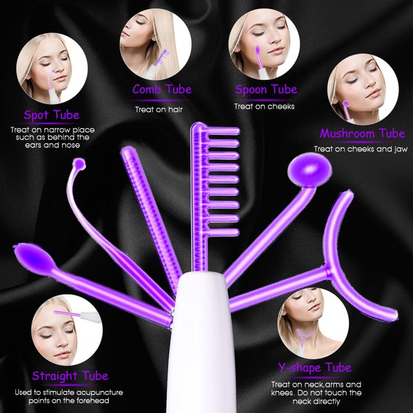 

touch panel high frequency facial machine for hair face electrotherapy wand argon treatment acne skin care perfections
