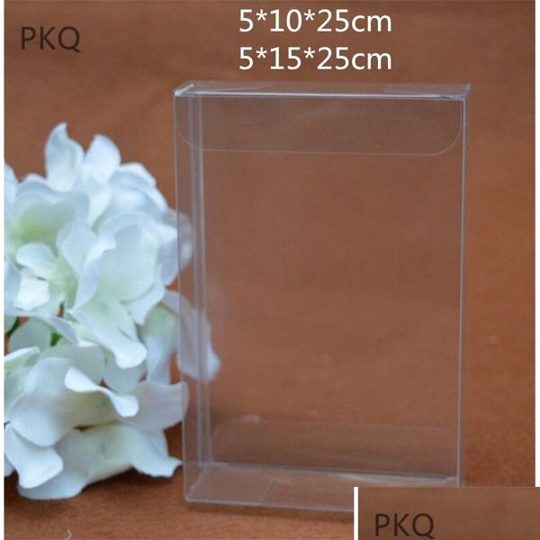 

10pcs transparent pvc plastic packing box birthday wedding gift packaging box clear pvc cos qylkzu dayupshop
