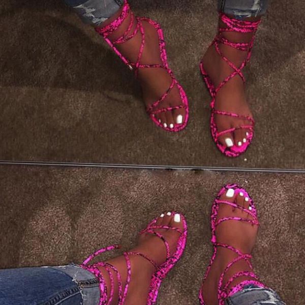 

women's gladiator sandals espadrille wedge ankle strap buckle faux leather thong flats ankle strap zip flat sandals, Black