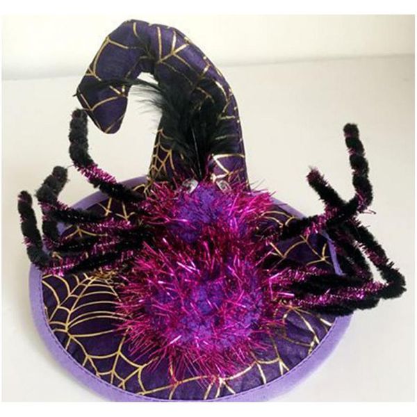 

halloween party pet cat hat pet caps pumpkin spider witch hat for animal pet costume hallow sqckfi dh_seller2010