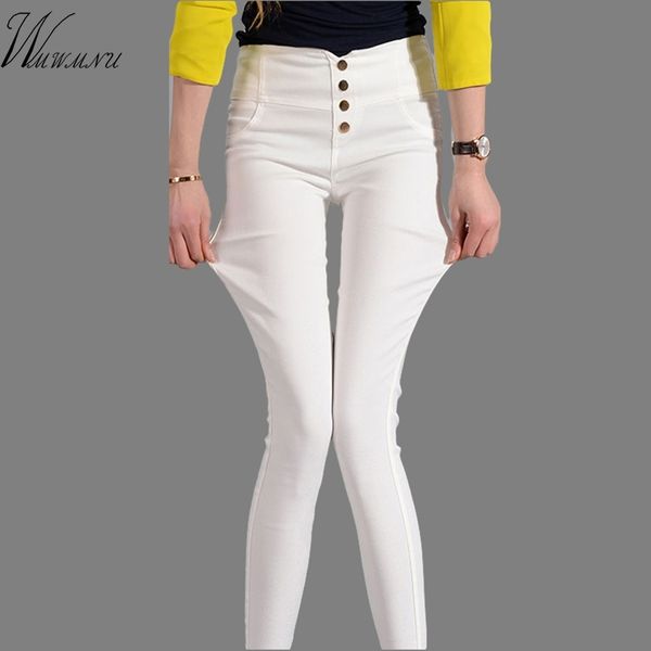 

wmwmnu the new spring and summer feet high waisted trousers women pencil pants leggings korean ladies harem pants 201111, Black;white