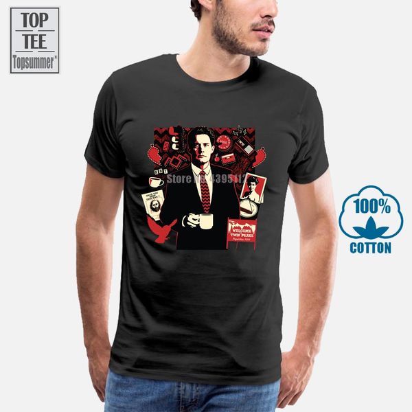 

sport twin peaks t shirt men print t shirts short sleeve