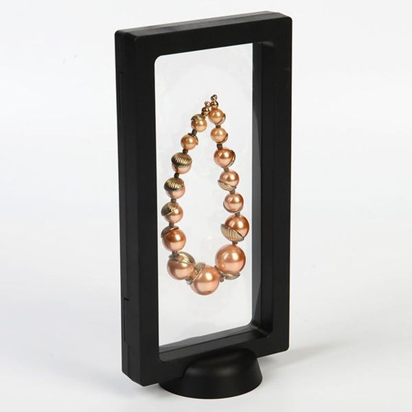 

frames suspended floating display jewellery box case coins gems artefacts stand holder