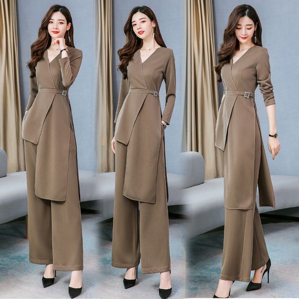 

deusa piece feminine ragged and elegant pants suits for ladies pantalon femme blazer euaf, White;black