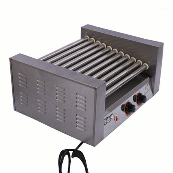 

snack commerical stainless steel dog grill 11 rollers sausage machine1