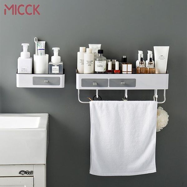 

hooks & rails micck corner shower shelf bathroom shampoo cosmetic holder kitchen plastic storage rack towel bar bath accessories