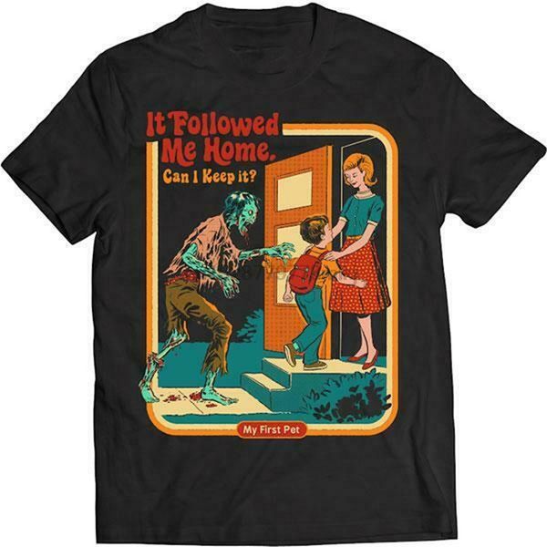 

my first zombie followed me home goosebumps t-shirt nwt 100% authentic full-figuredtee shirt sport hooded sweatshirt hoodie