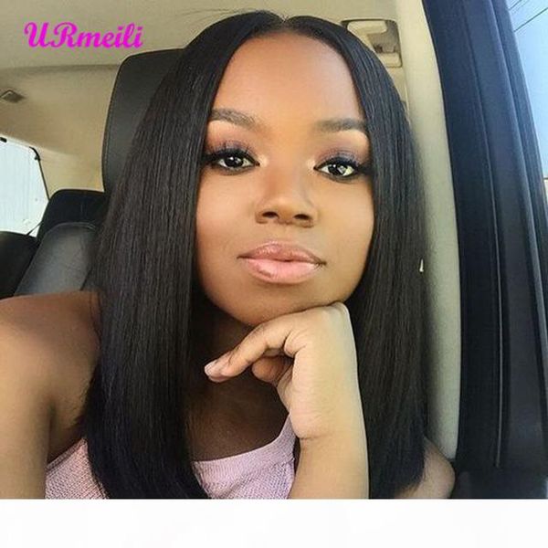

short bob wigs indian virgin lace front ombre human hair wigs for charming women natural color 613 blonde full lace wig human hair, Black;brown