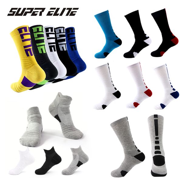 

2pcs=1pair usa professional elite basketball socks long knee athletic sport socks men fashion compression thermal winter socks w, Black