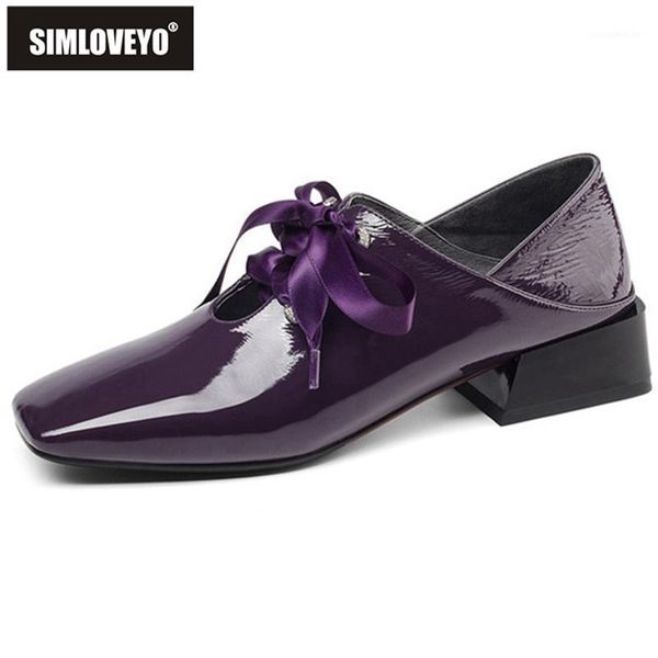 

dress shoes simloveyo casual women 2021 brand design heeled genuine leather pumps arrival fashion a29271, Black