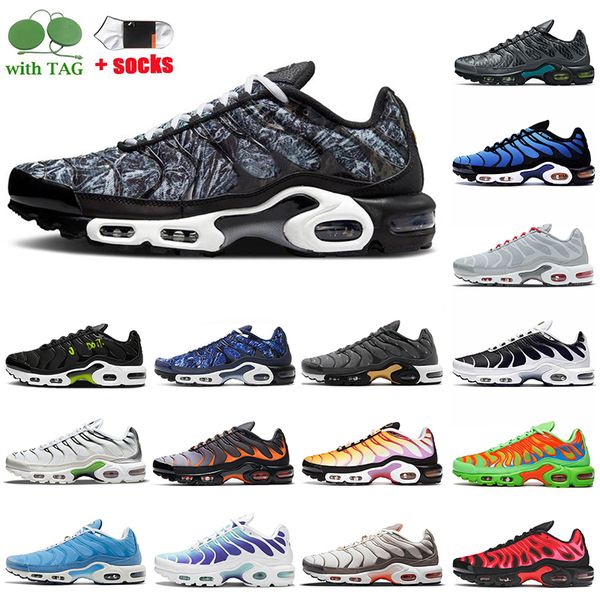 

plus tn mens runner shoes women tns se sports shattered ice black white midnight navy neon green sky blue designer cushion sneakers 36-46