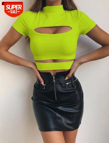 

crop women tank summer solid color hollow out ladies womens clothing fashion women t-shirt casual ladies shirt #wb9j, White