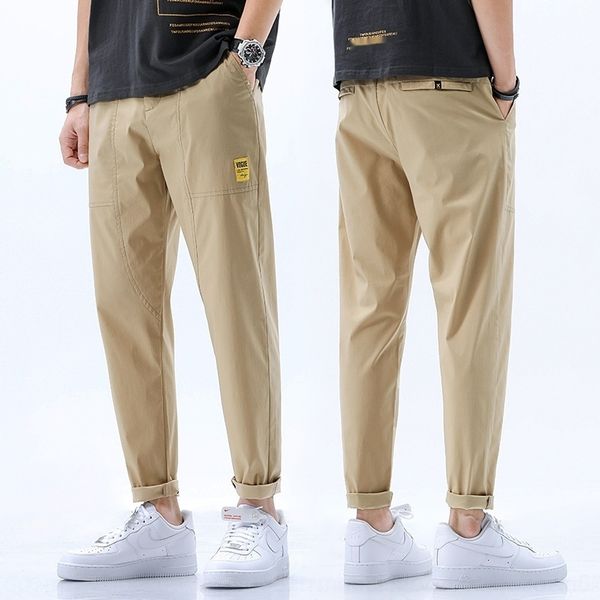 

r6j99 new spring and summer 2020 ice harun men's loose little loose work men's belt casual casual pantsclothes elastic belt silk p, Blue