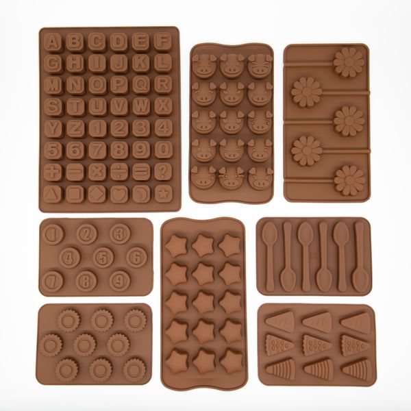 Strumenti di forno al cioccolato in silicone Strumenti di cottura Non-Stick Gelatina e caramelle 3D fai da te