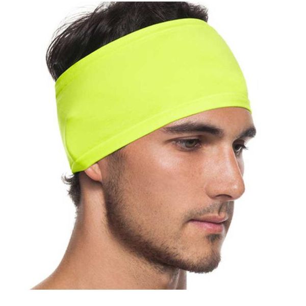 

fluorescent color headbands sports headband outdoor fitness running yoga elastic hair band sweat solid colro hairbands qylcbo