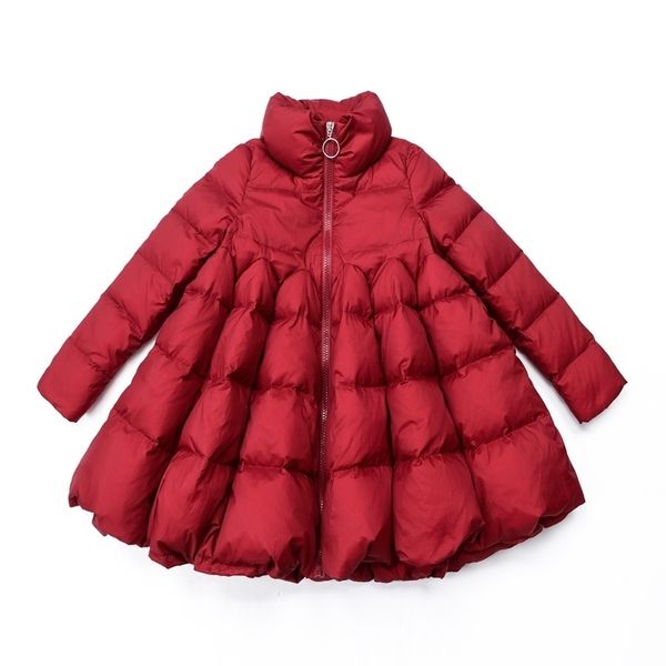 

female coat cloak thickening and fattening casual style 4xl 5xl 6xl 7xl black red navy womens winter duck down jacket 201103