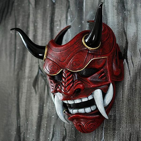 

prajna full scary samurai halloween masks mask horror anime face masques japanese cosplay costume props carnival mascaras