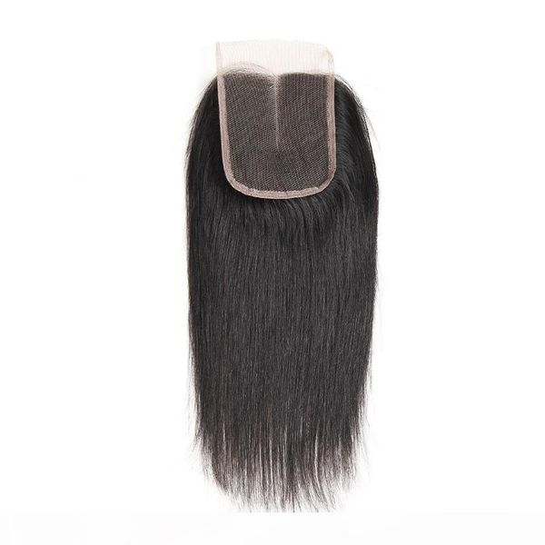 

brazilian peruvian mongolian malaysian cambodian indian remy human hair closure straight body deep loose wave kinky straight kinky curly 1pc, Black;brown