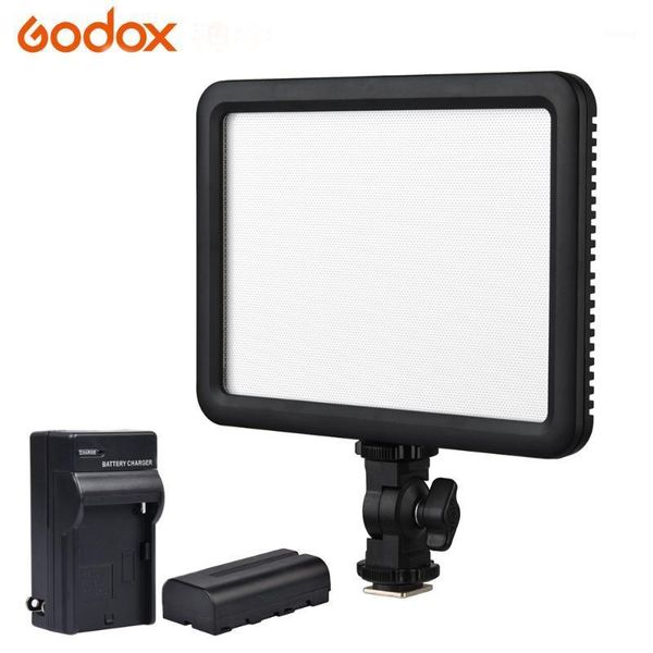 

flash heads godox ultra slim led video light p120c studio continuous lamp with panel for camera dv camcorder 3300k~5600k1
