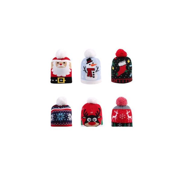 

christmas knitted woolen yarn warm decoration children's autumn and winter hat knitted hat baby's cute newborn woo qyltzr, Yellow