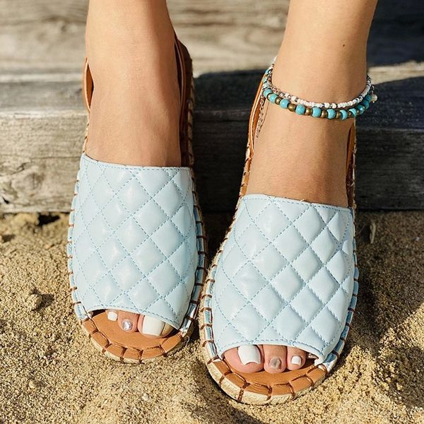

women back strap pu leather slippers ladies sewing beach sandals female comfort casual shoes woman light peep toe slipper 2021 #hv5n, Black