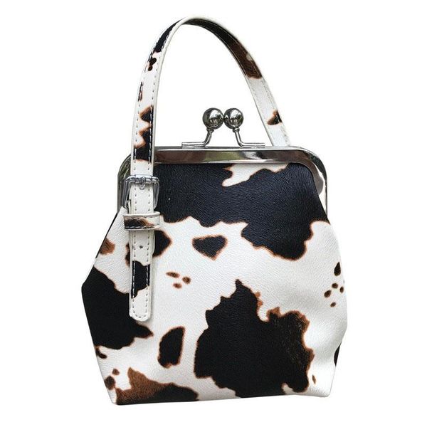 

женская сумка mini cute корова сумка для девочки клип сумка плеча pu кожа женский телефон кошелек bolsas бумажник