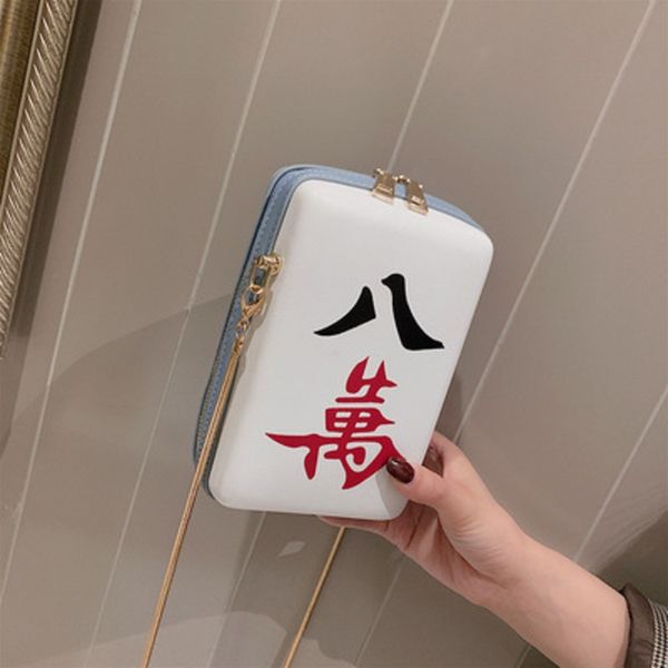 

a1elz ins коробка маленьких женщин новый 2020 chic личностный mahjong плеча телефон bagmobile телефона мешок моды цепи одного плеча сумка л