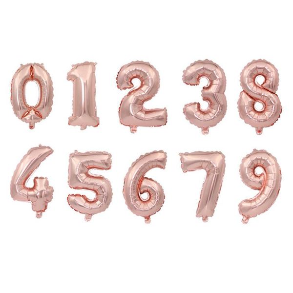 

32inch number balloon blue black red gold silver number foil balloons baby shower happy birthday party wedding balloons globos wmtywb