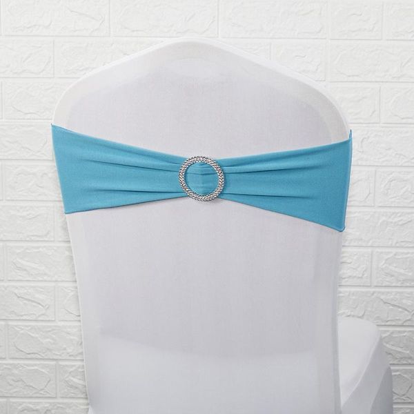 

spandex chairband stretch elastic chair bow with round ring for wedding banquet party decoration event chair sashes q wmtdwd